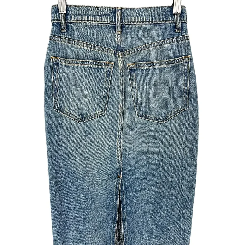 Reformation Blue Daria‎ Denim Maxi Skirt in Merritt